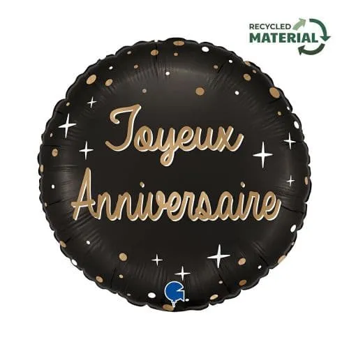 Ballon hélium "Joyeux anniversaire"