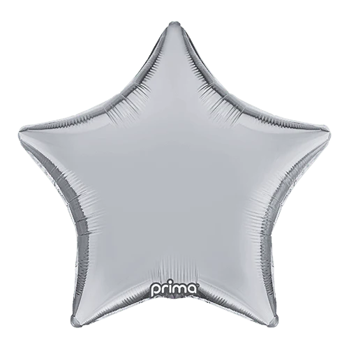 Ballon hélium étoile argent