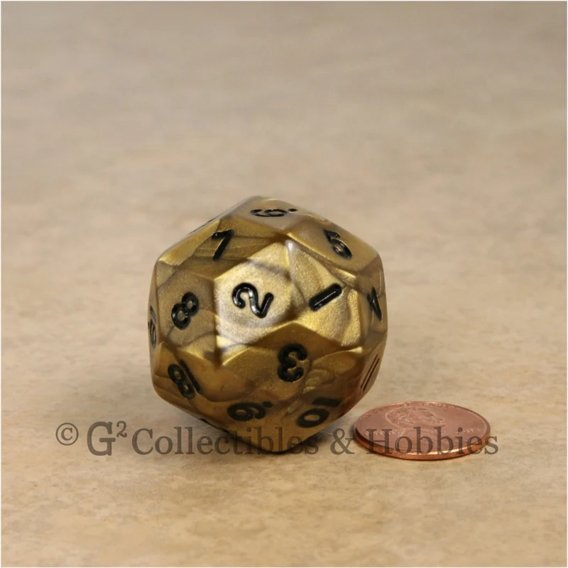 D30 Olympic Pearlized Gold with Black Numbers
