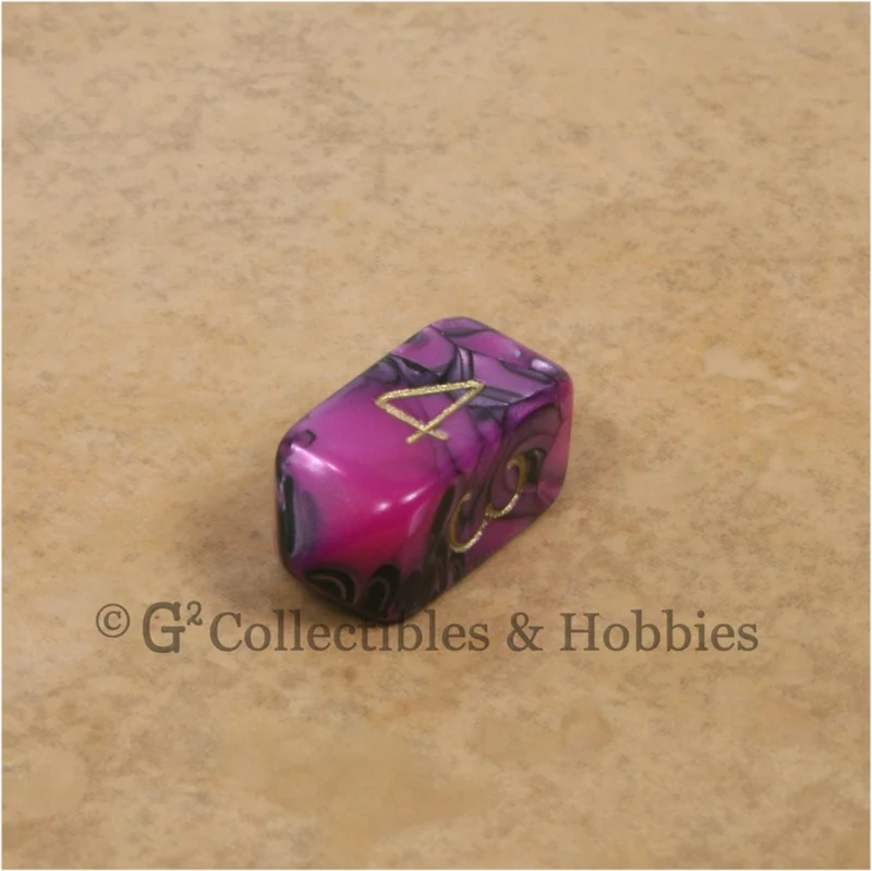 D4 Crystal Toxic Pink Black with Gold Numbers