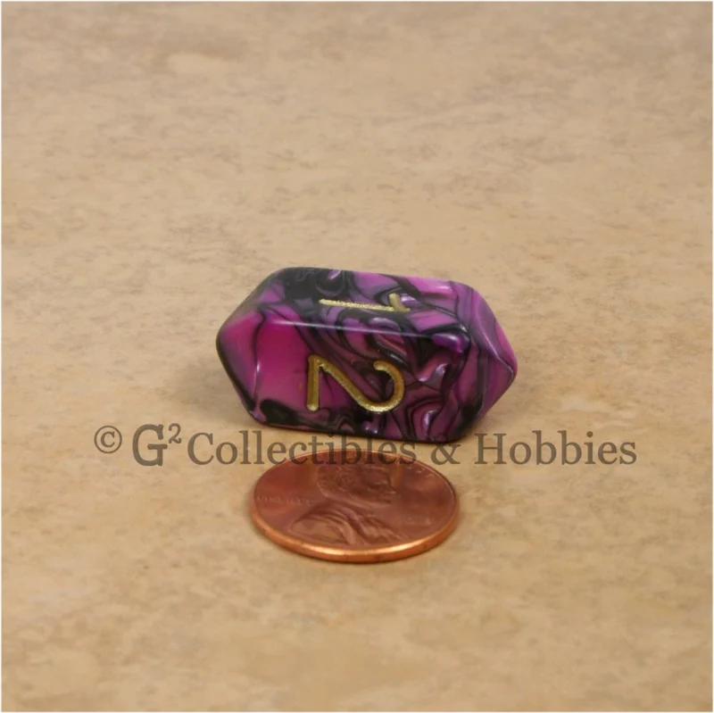 D4 Crystal Toxic Pink Black with Gold Numbers