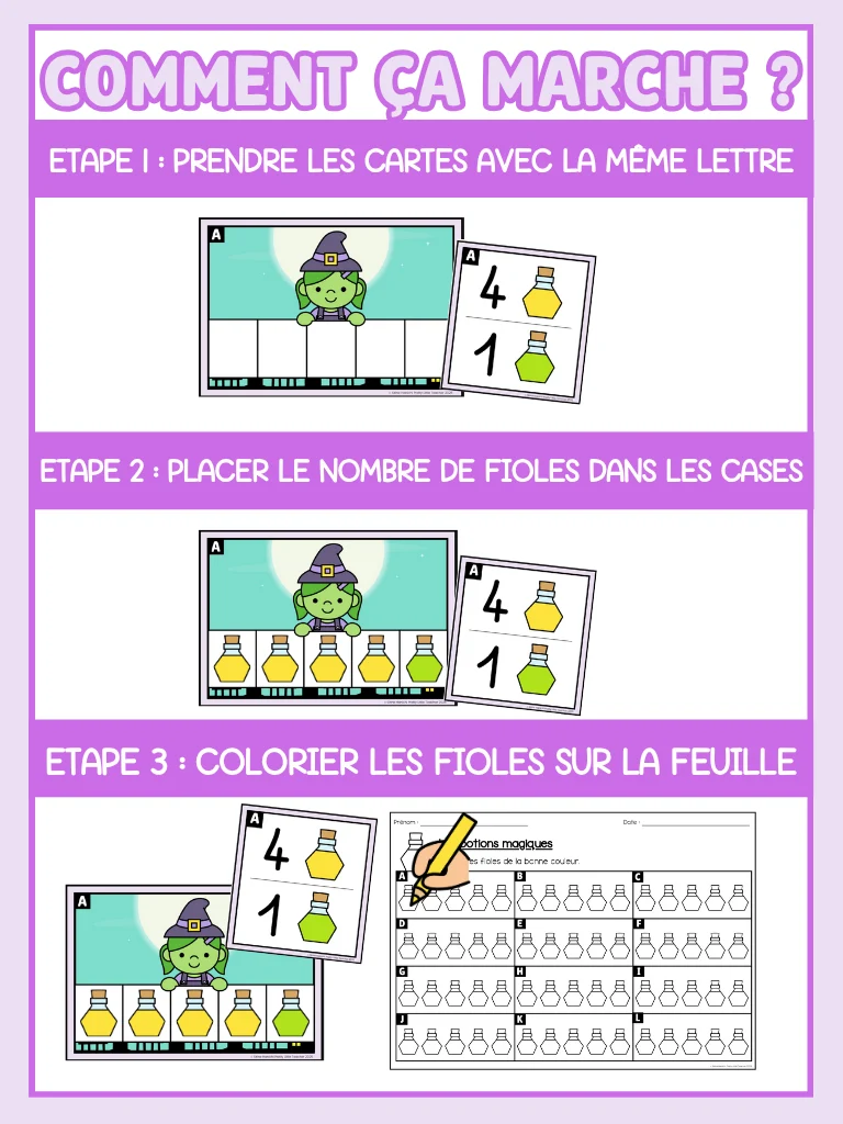 Dénombrer jusqu'à 5, les amis de 5 (5x)