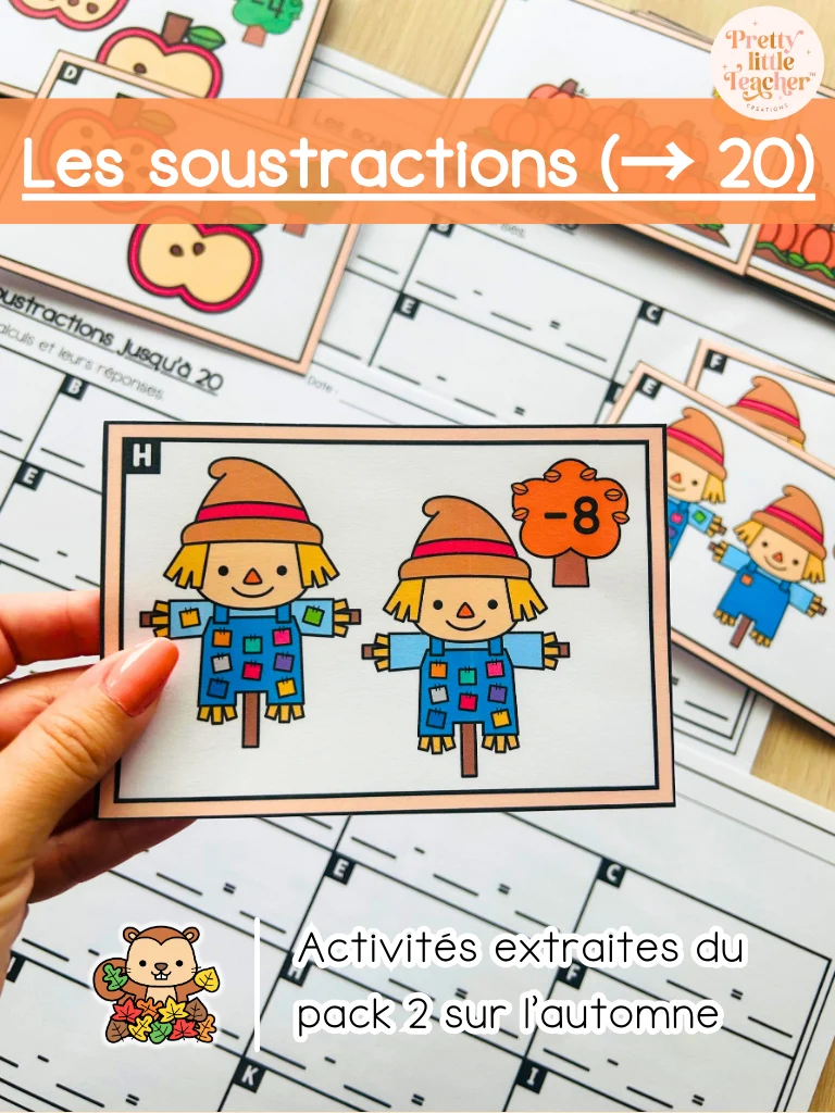 Les soustractions jusqu'à 10 (3x)
