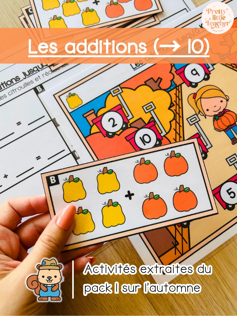 Les additions jusqu'à 10 (3x)