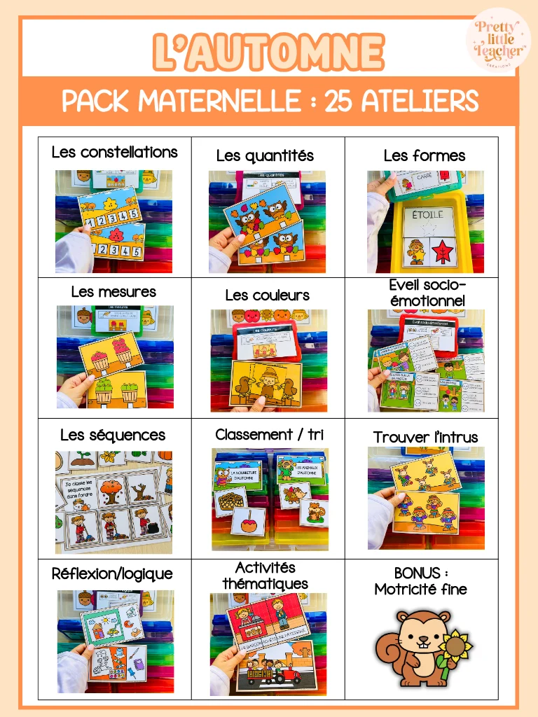 Pack Maternelle sur l'automne