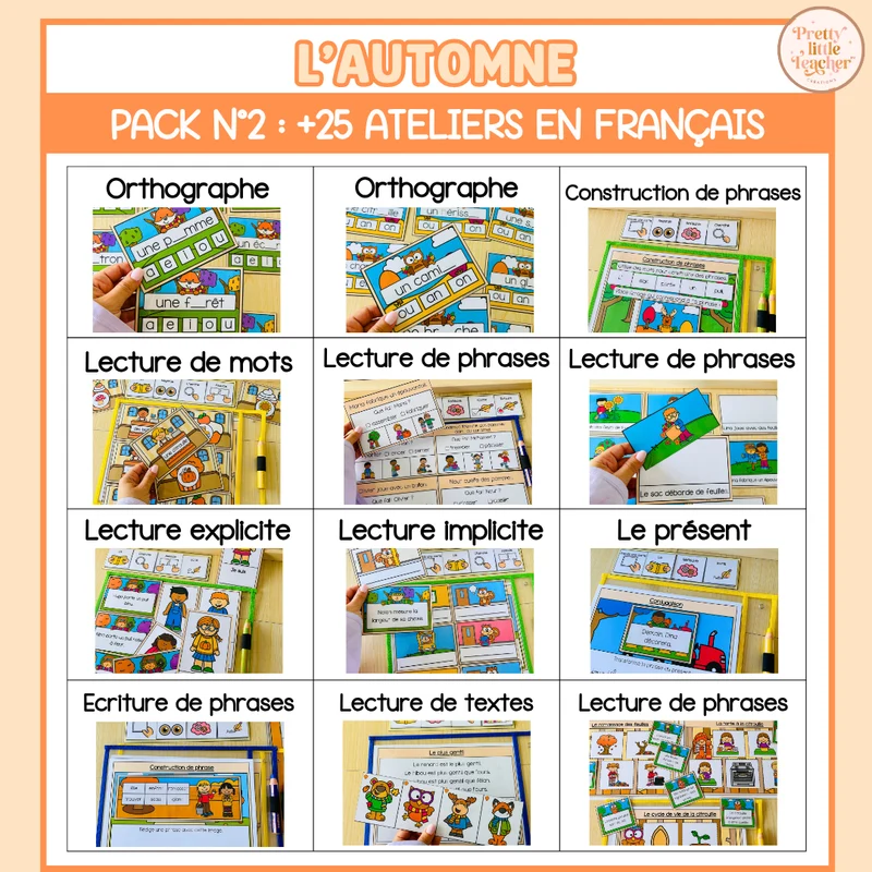 Pack 2 Français sur l'automne