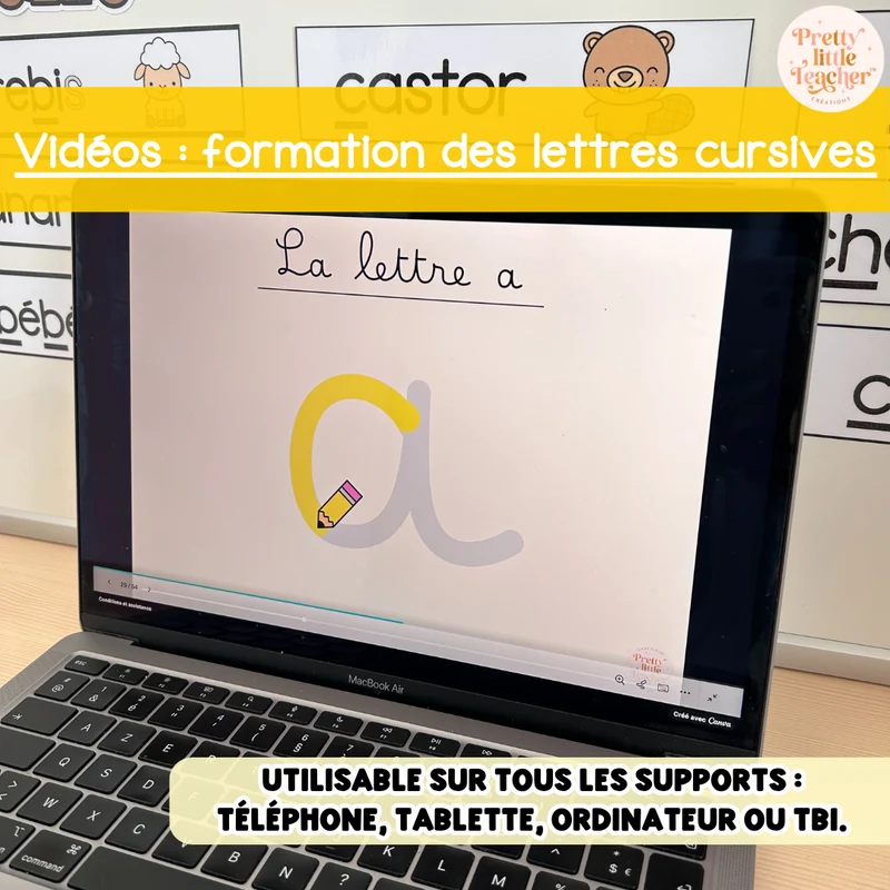 Vidéos sur la formation des lettres cursives