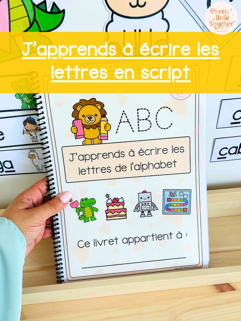 J'apprends à écrire les lettres (script)