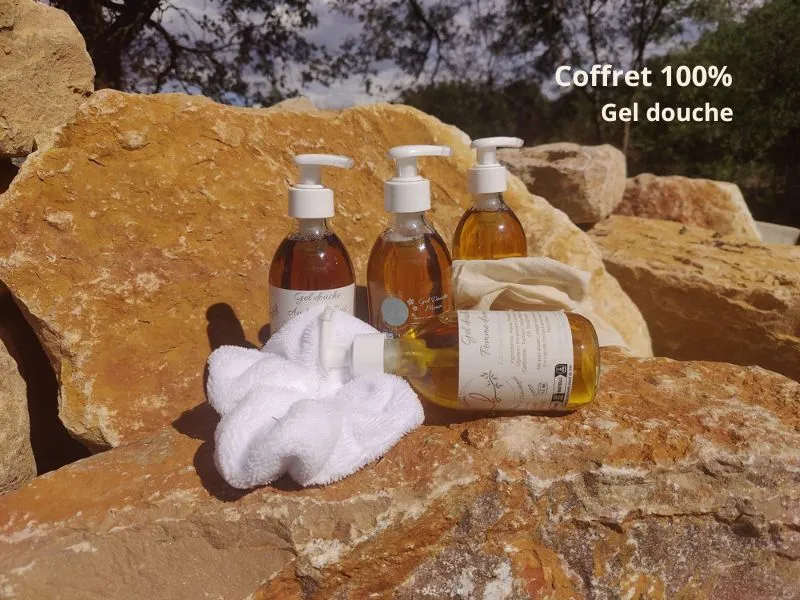 Coffret 100% savon solide, 100% Gel douche artisanal ou Mixte