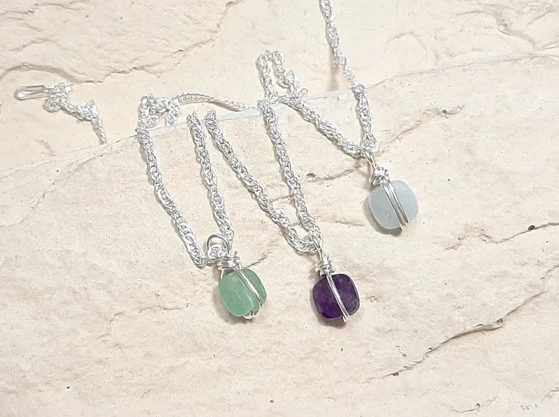 Collier Argent 925 et Pierres Naturelles Essentiel