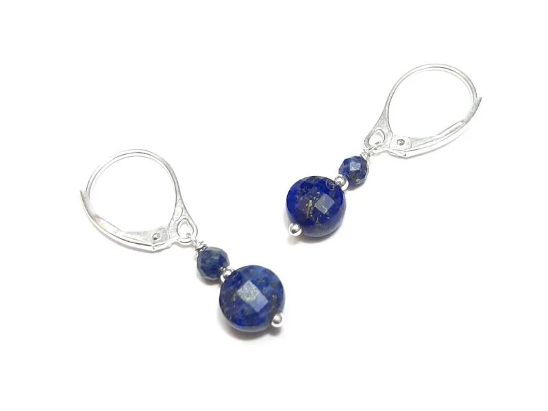Boucles d’oreilles en argent 925 et pierres naturelles
