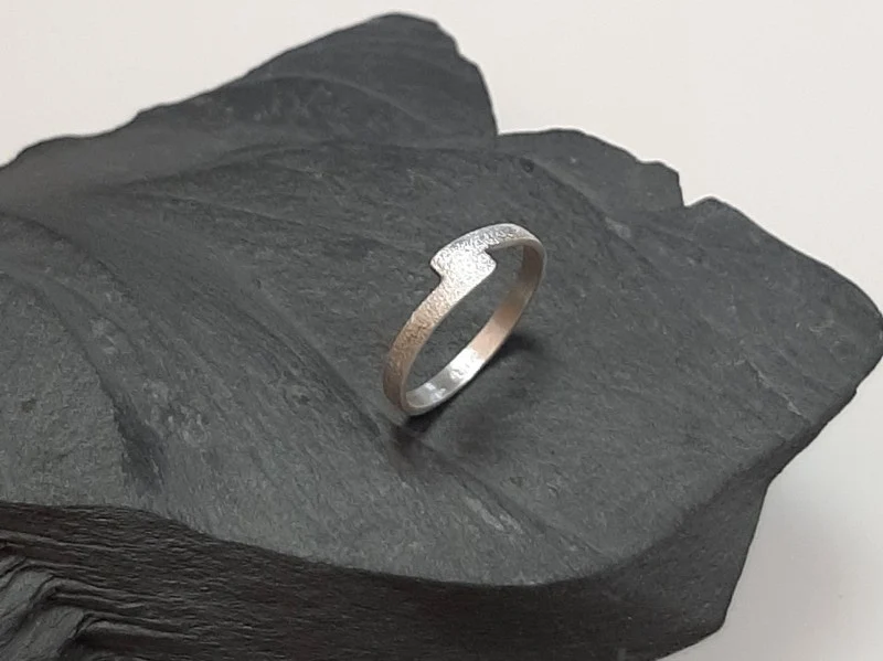 Bague en Argent Massif Sable