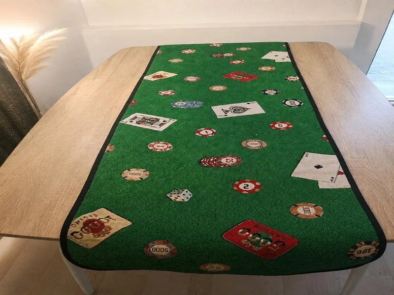Un chemin de table "Poker" 40 cm X 140 cm