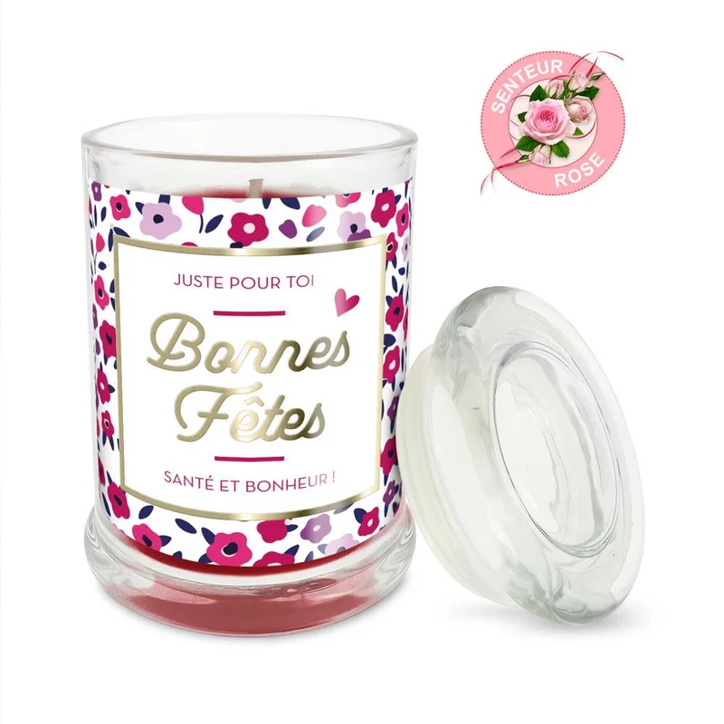 Bougie "Bonnes Fêtes"