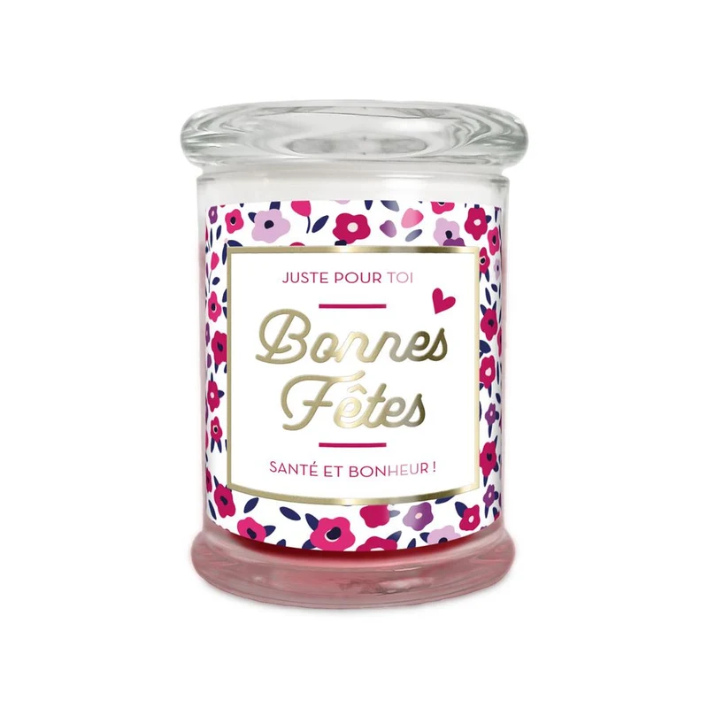 Bougie "Bonnes Fêtes"