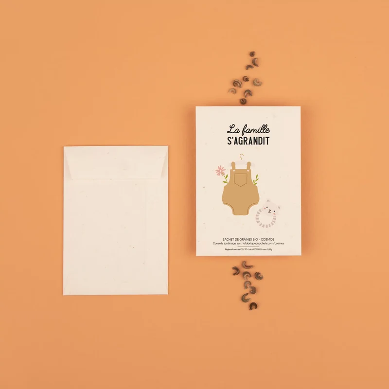 La famille s'agrandit - Sachet de graines à planter
