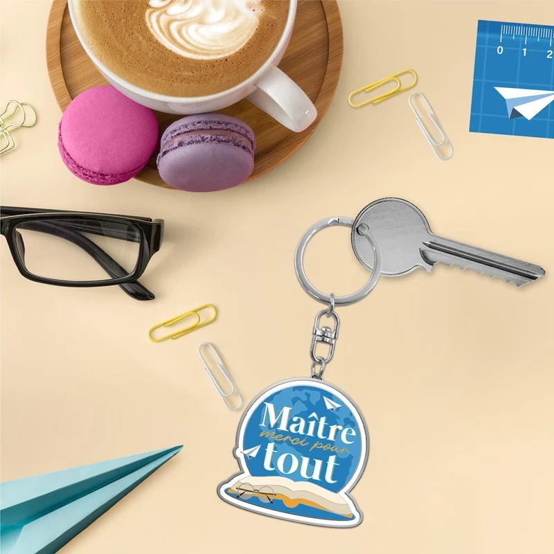 Porte-clés "Maître merci pour tout "