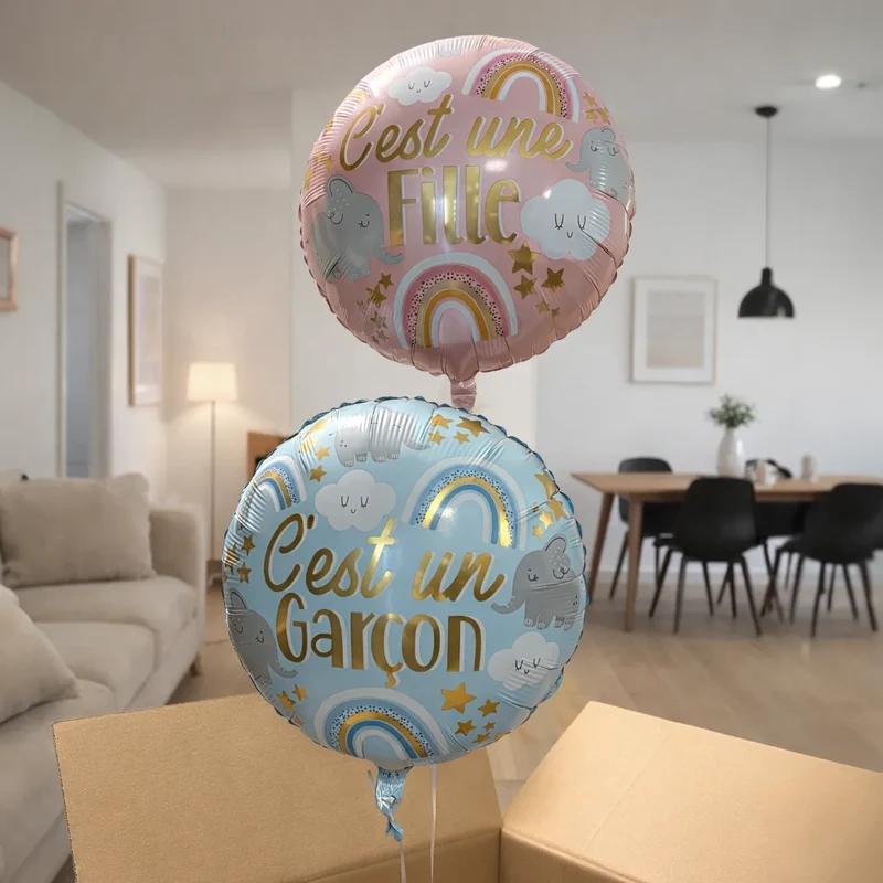 Ballon hélium annonce sexe gender reveal garçon / fille