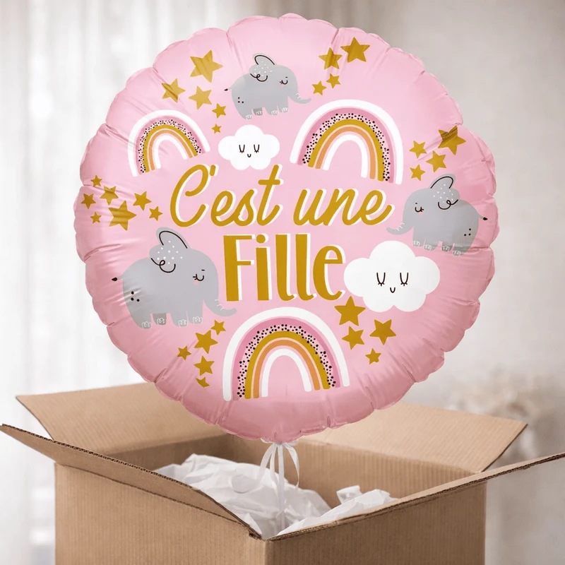 Ballon hélium annonce sexe gender reveal garçon / fille