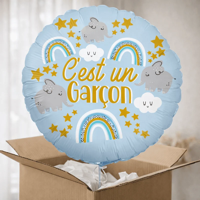 Ballon hélium annonce sexe gender reveal garçon / fille
