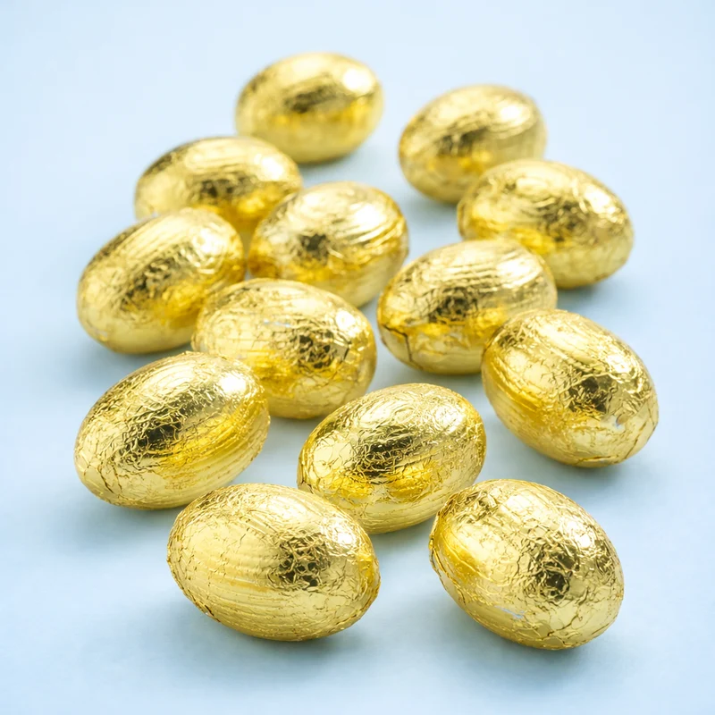 Petits oeufs de Pâques au chocolat au lait