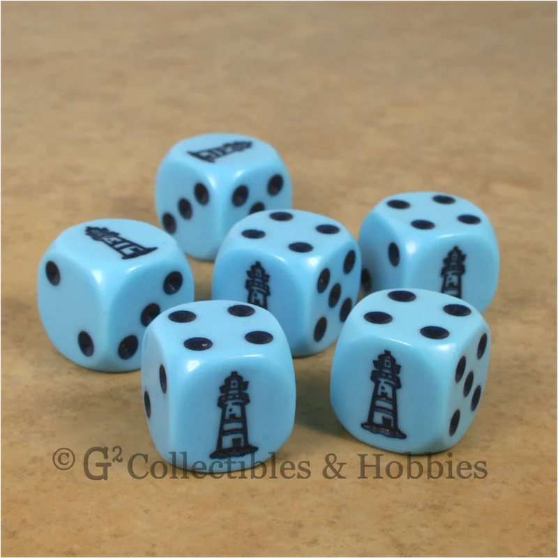 Lighthouse Dice - Set of 6