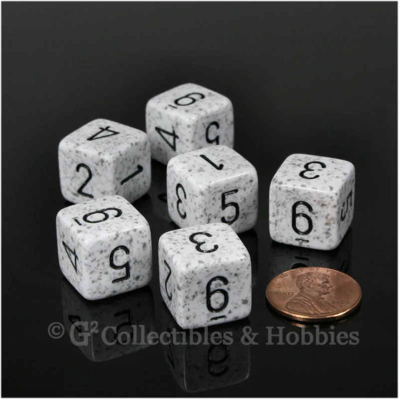 D6 RPG Dice Set : Arctic Camo 6pc