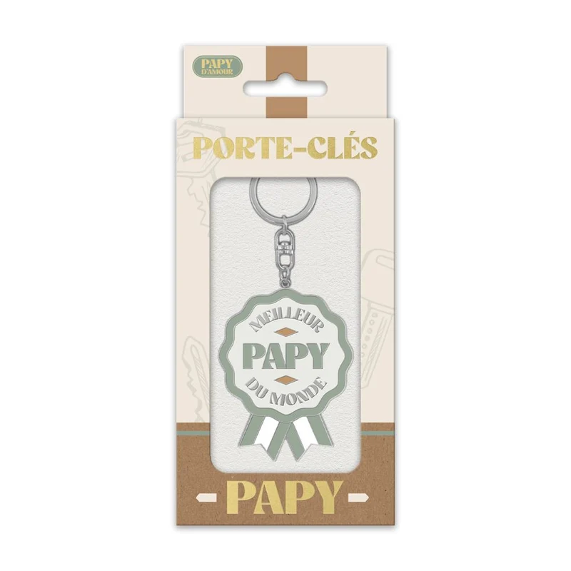 Porte-clés "Meilleur papy du monde"