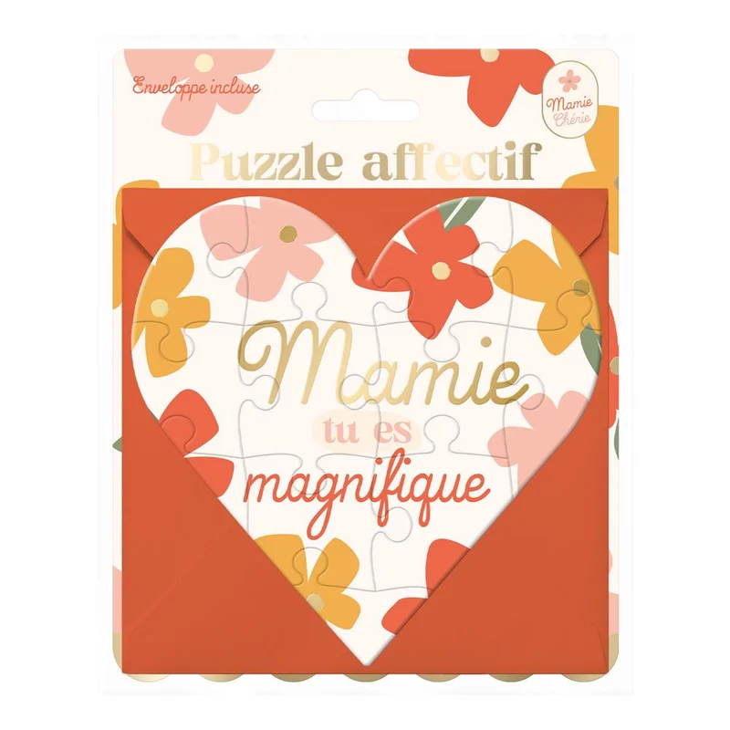 Puzzle à assembler "Mamie tu es magnifique"