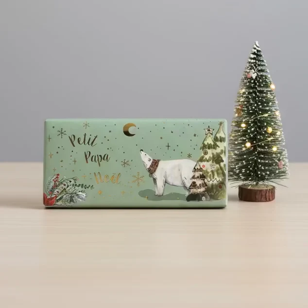 Mini tablette de chocolat au lait "Petit Papa Noël" - 30g