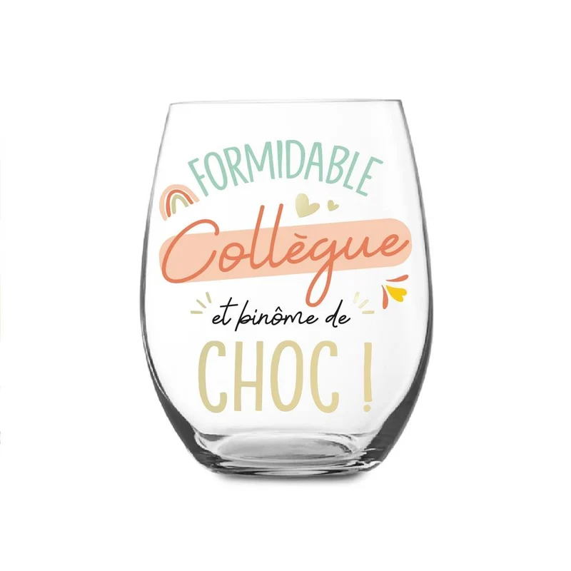 Verre rond “Formidable collègue et binôme de choc !”