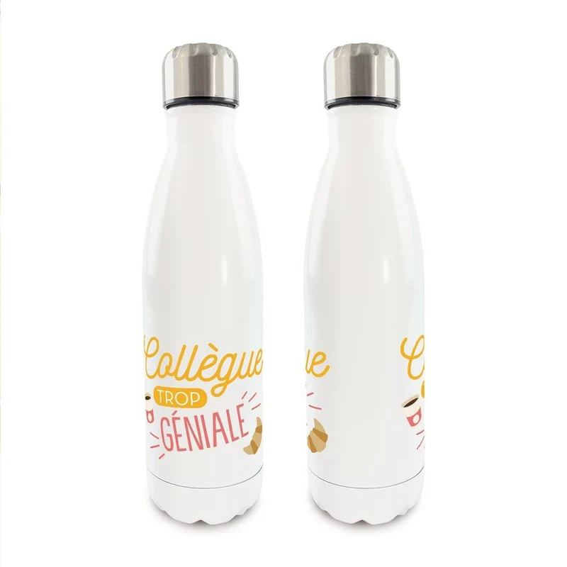 Gourde isotherme "Collègue trop géniale"