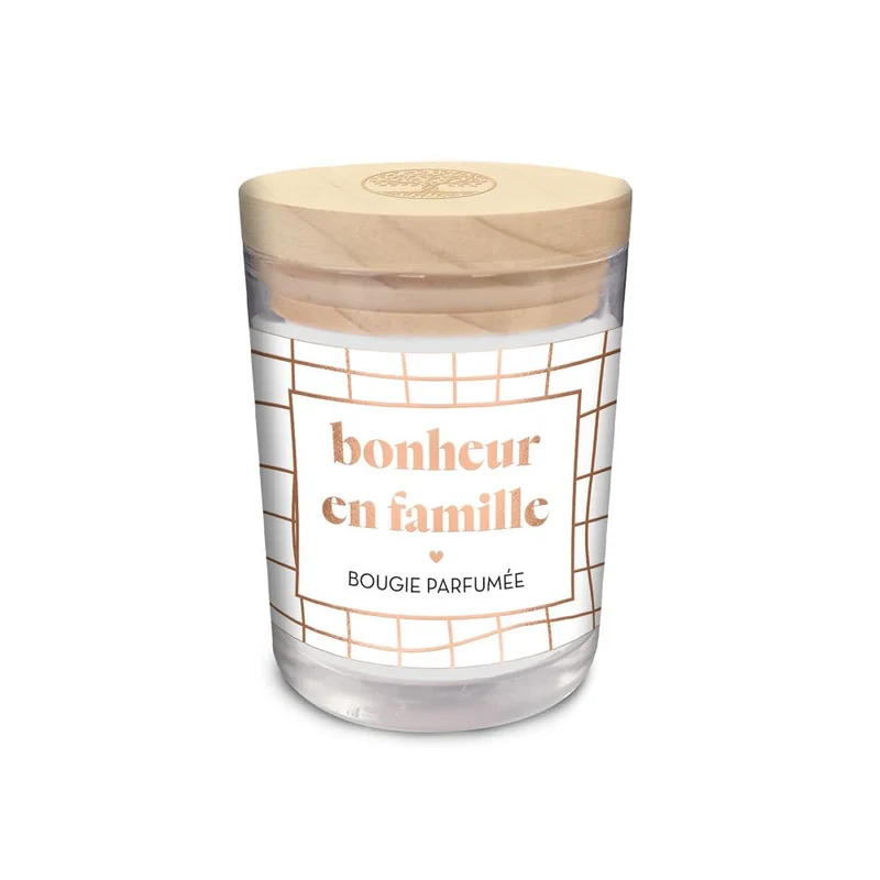 Bougie "Bonheur en famille" parfum fleur de coton