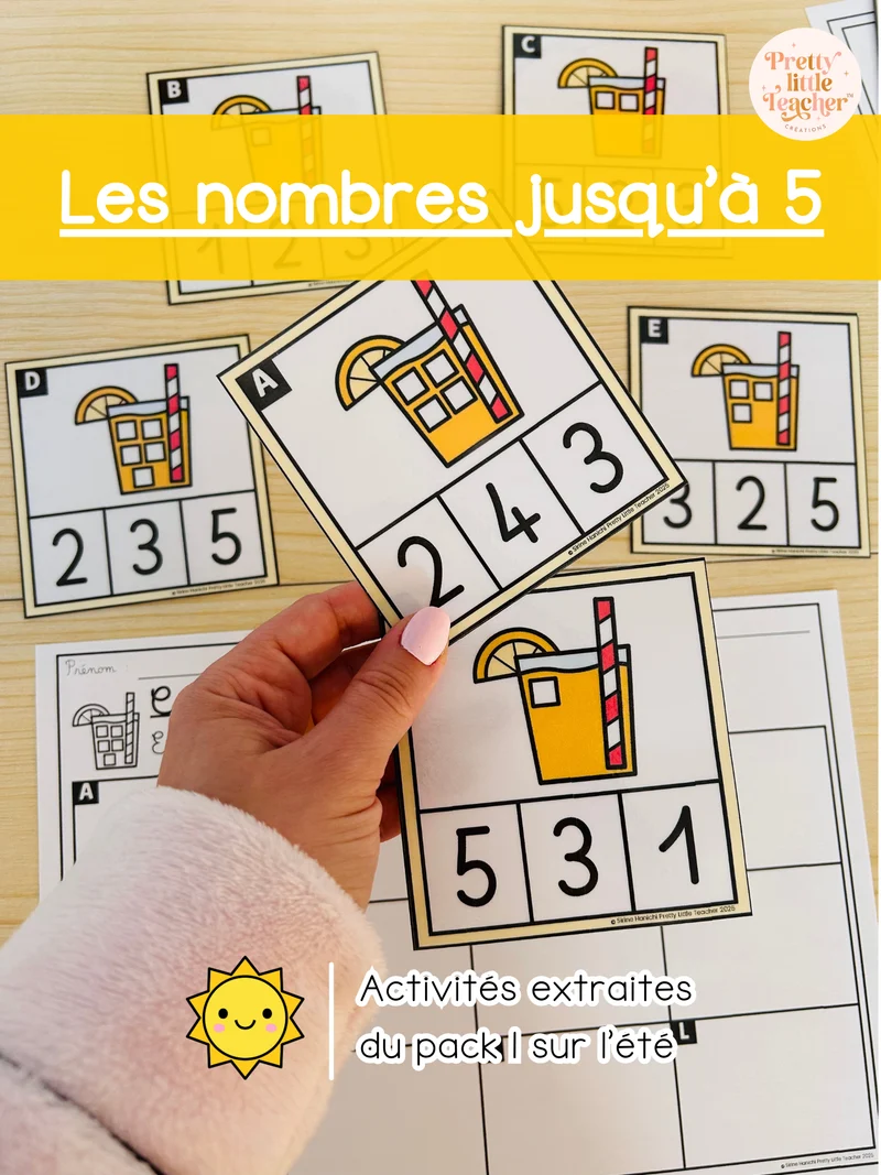 Les nombres jusqu'à 5