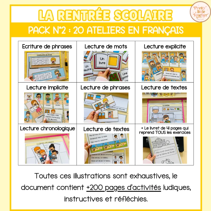 Pack 2 Français sur l'école