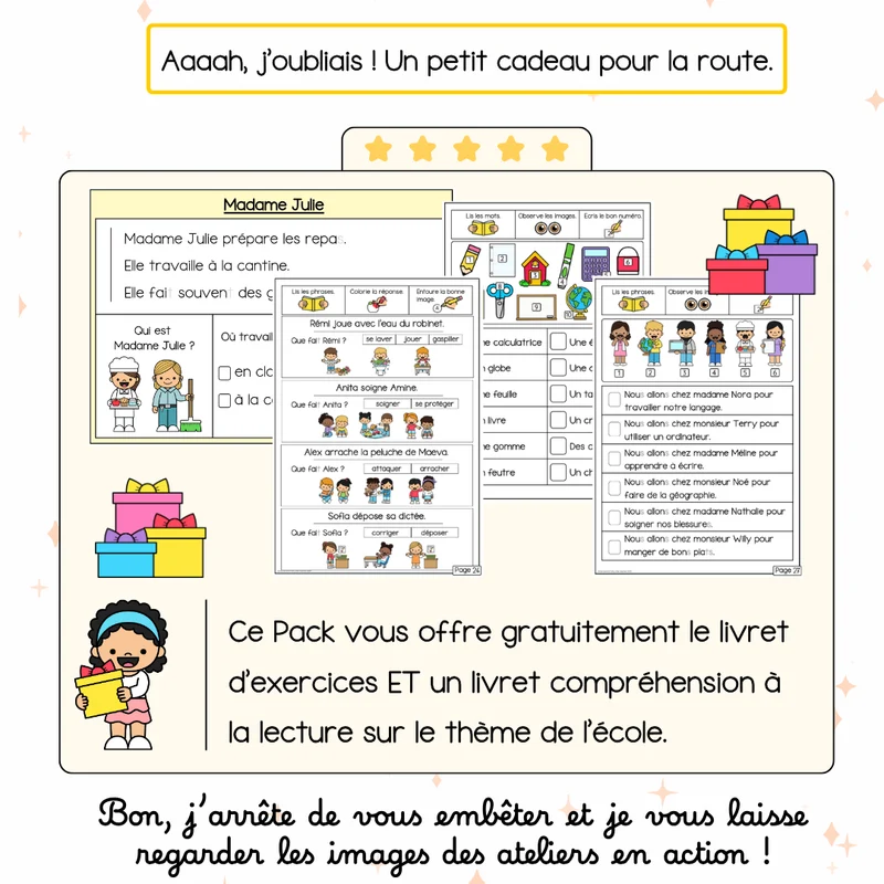 Pack 2 Français sur l'école