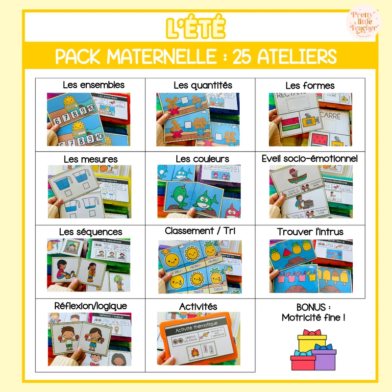 Pack Maternelle sur l'été