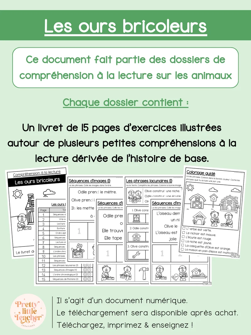 Les ours bricoleurs (lecture)