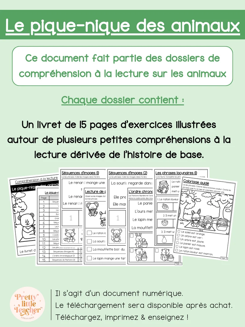 Le pique-nique des animaux (lecture)