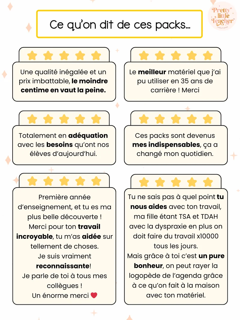 Pack 1 Mathématiques pour toute l'année