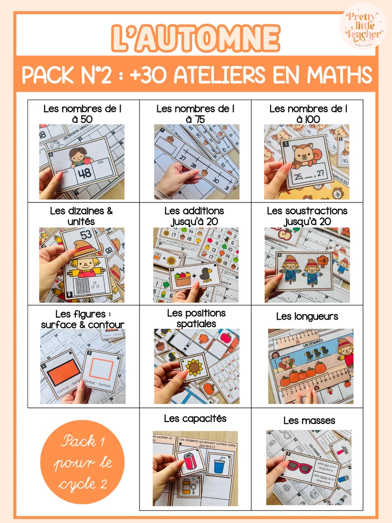 Pack 2 Mathématiques pour toute l'année