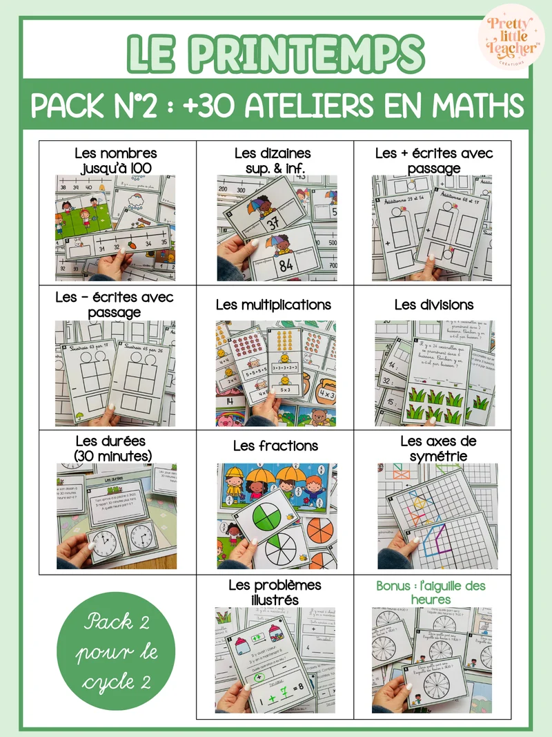 Pack 2 Mathématiques pour toute l'année