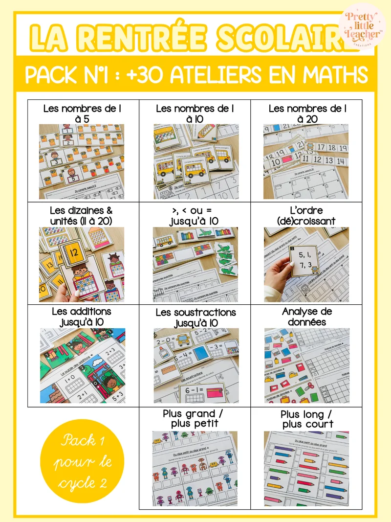 Pack 1 Mathématiques pour toute l'année