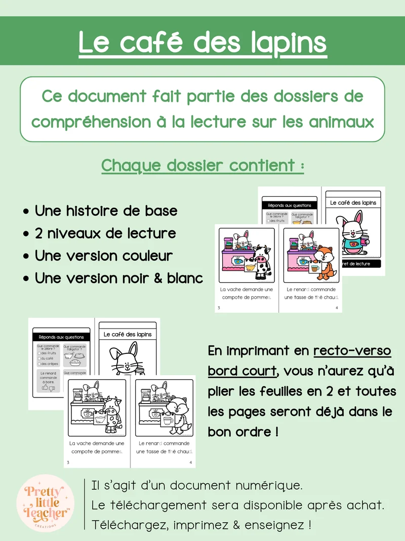 Le café des lapins (lecture)