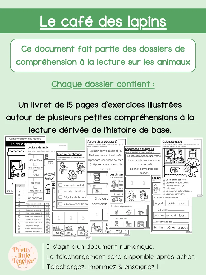 Le café des lapins (lecture)