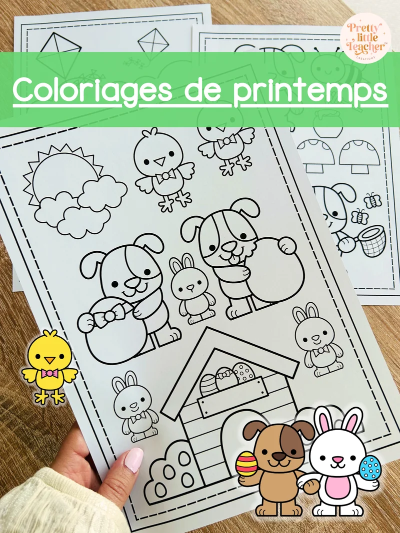 Coloriage du printemps 🎁