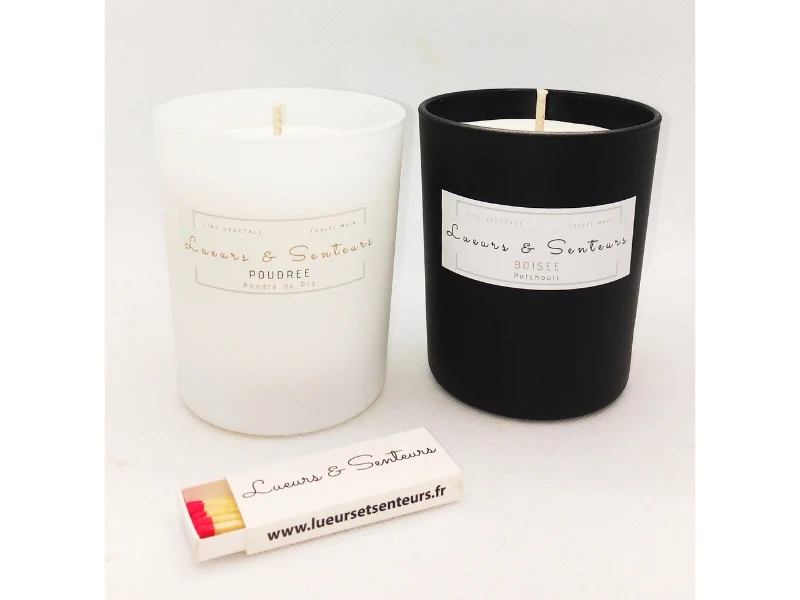 Duo de grandes bougies prestige