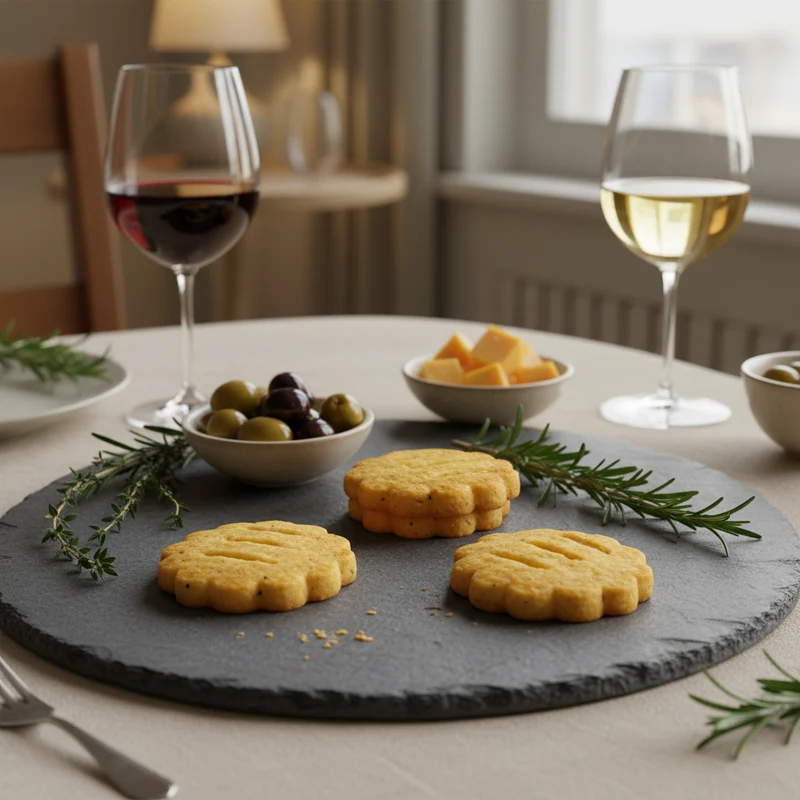Sachet de 4 sablés salés au sésame et au Comté