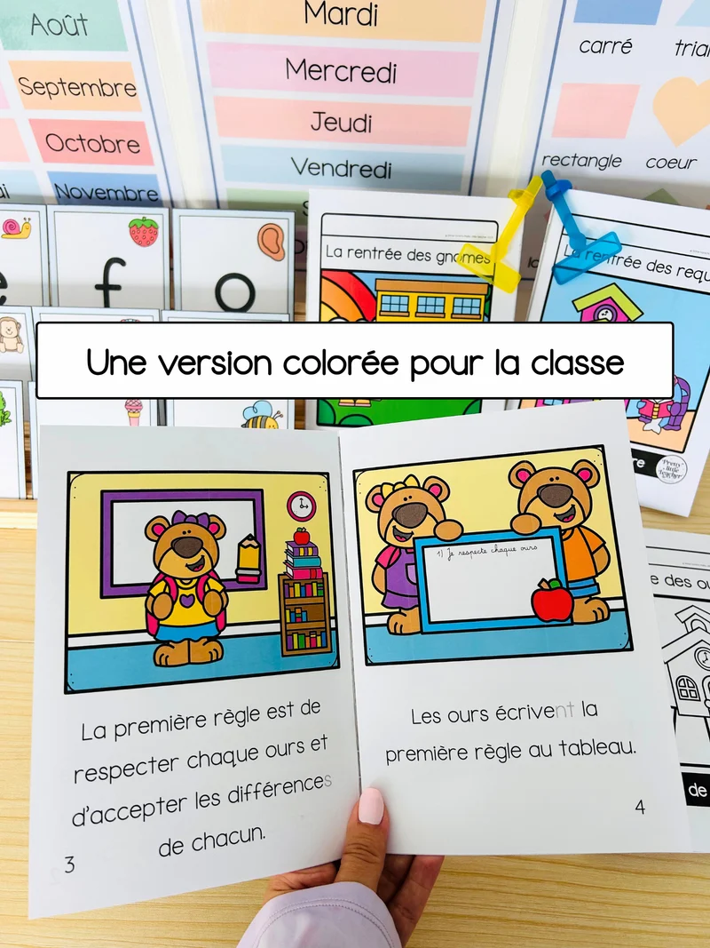Lecture thème école : la rentrée des ours