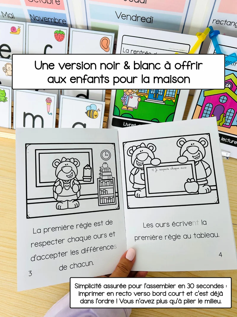 Lecture thème école : la rentrée des ours